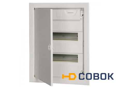 Фото Корпус встраиваемый модульный КМПв 4/28 белая металлическая дверь IP30 2 ряда