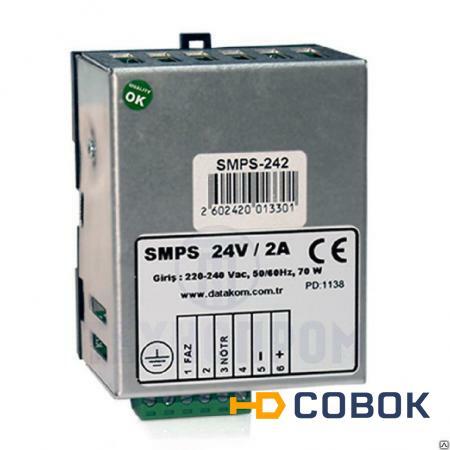 Фото Устройство зарядное SMPS-124 Din rail (12В 4А монтаж на Din-рейку) Datakom