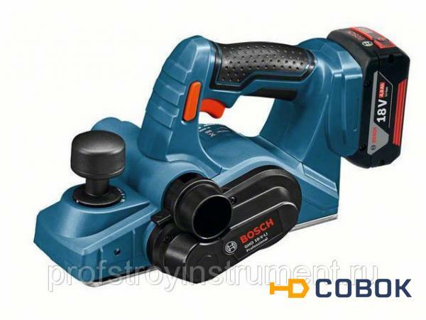 Фото Аккумуляторный рубанок Bosch 18 В GHO 18 V-LI 06015A0303