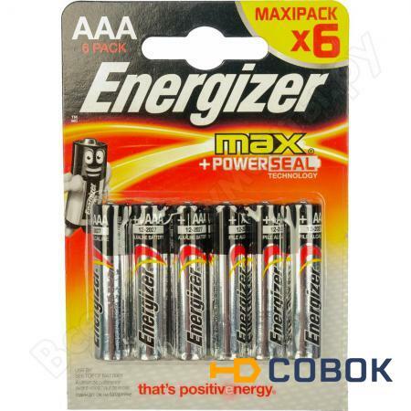 Фото Щелочная батарейка LR03 AAA MAX 1.5В бл/6 ENERGIZER 7638900410761