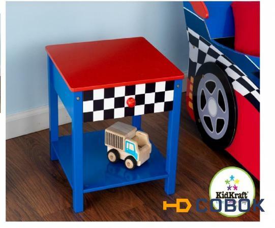 Фото Прикроватный столик "Гоночная машина" (Race Car Side Table) KidKraft (Кидкрафт) (76041_KE)