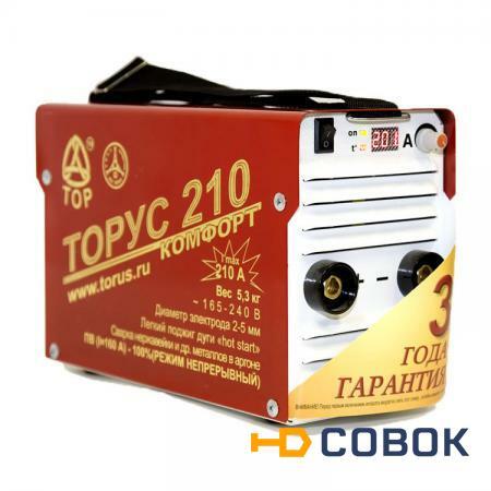 Фото Сварочный аппарат инвертор TOP ТОРУС 210 КОМФОРТ +провода