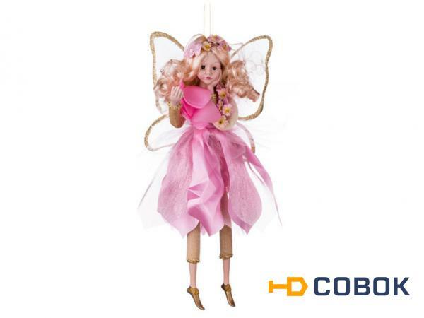 Фото Декоративное изделие "фея-бабочка в розовом платье" высота=42 см. Lefard (856-046)
