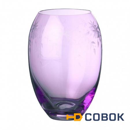 Фото Ваза "флорал" фиолетовая высота= 22,5 см. Crystalex Cz (674-021)