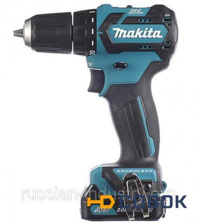 Фото Дрель-шуруповерт аккумуляторная Makita DF332DWAE 10.8 В 2.0 Ач 35 Нм Li-ion