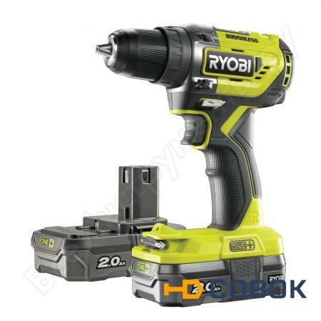 Фото Бесщеточная дрель-шуруповерт Ryobi ONE+ R18DD5-220S 5133003733