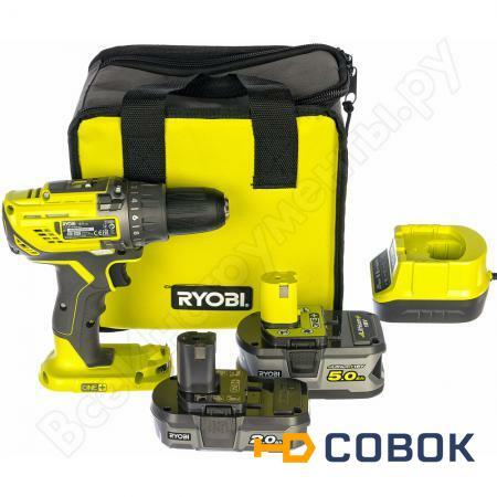 Фото Компактная дрель-шуруповерт Ryobi ONE+ R18DD3-252S 5133003353