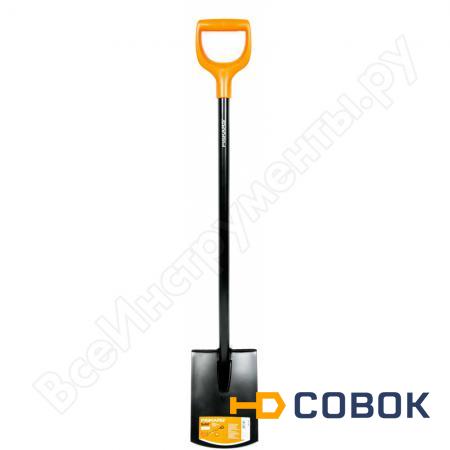 Фото Лопата с закругленным лезвием FISKARS SolidTM 1026683