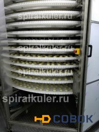 Фото Спиральный транспортер для шоковой заморозки полуфабрикатов
