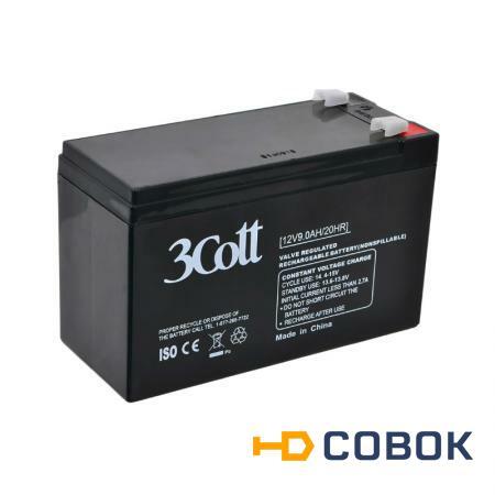 Фото 3Cott 12V9Ah Батарея аккумуляторная