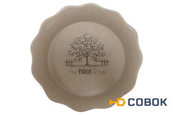 Фото Круглое блюдо для выпечки Дерево жизни Terracotta ( TLY081-TL-AL )