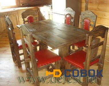 Фото Деревянные кухонные столы из массива