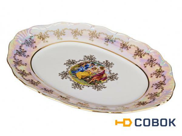 Фото Блюдо овальное "мадонна" 36*26 см.без упаковки Bohemia Porcelan (655-085)