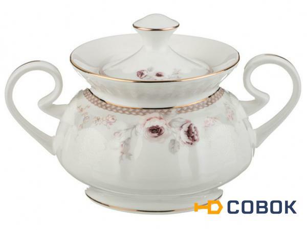 Фото Сахарница "диана" 500 мл.высота=12 см. Porcelain Manufacturing (264-671)