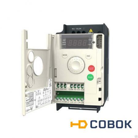 Фото Преобразователь частоты ATV 1ф 0.37 кВт 220В IP21 Schneider Electric