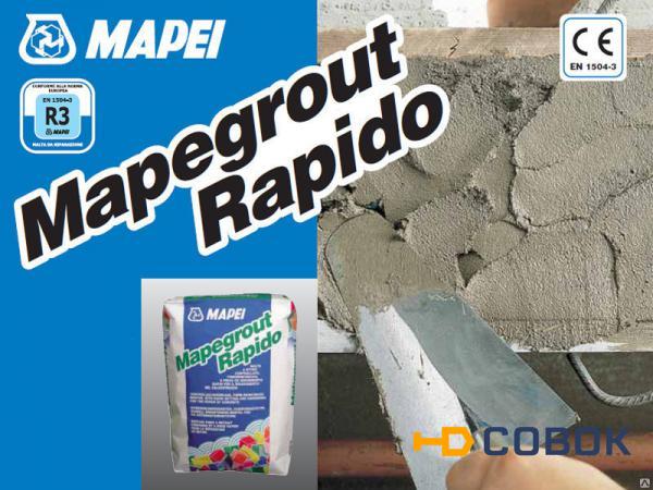 Фото Материал для ремонта бетона MAPEGROUT RAPIDO Серый 25кг