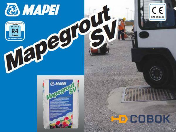 Фото Материал для ремонта бетона MAPEGROUT SV R Fiber без фибры Серый 25кг