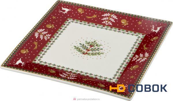 Фото Блюдо christmas collection 22х22 см