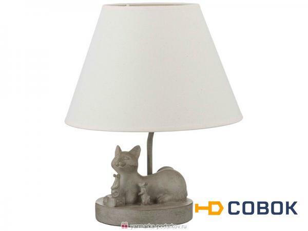 Фото Светильник с абажуром кошка с мышами e27 40w 30х30 см