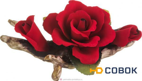 Фото Изделие декоративное роза длина 19 см