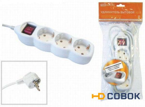 Фото Удлинитель бытовой У03 (3 гнезда 1,5 метра)