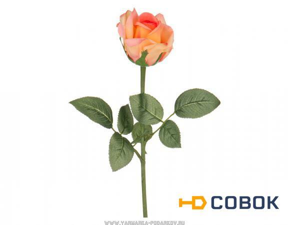 Фото Цветок искусственный роза длина 36 см,
