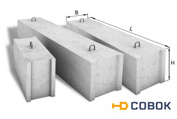 Фото Фундаментный блок ФБС 2,4х0,3х0,6.