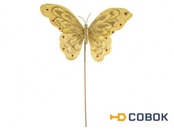 Фото Изделие декоративное "бабочка золотая" высота=27 см.без упаковки Polite Crafts&gifts (161-124)