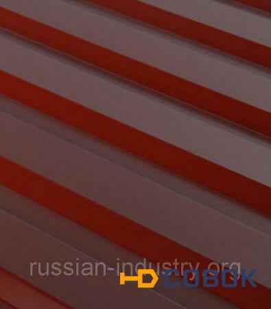 Фото Профнастил С20 1,15х2,0 м толщина 0,5 мм красный RAL 3009