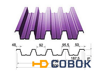 Фото Профнастил Н75-750 (Для кровли и несущих конструкций)
