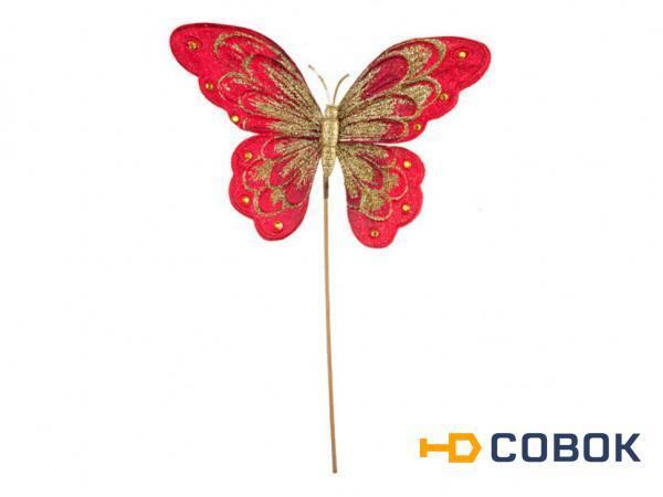 Фото Изделие декоративное "бабочка красная" высота=27 см.без упаковки Polite Crafts&gifts (161-125)