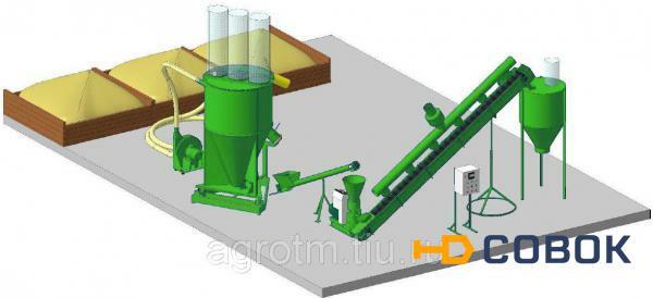 Фото Комплекс гранулирования комбикорма КГ-1,0 мини