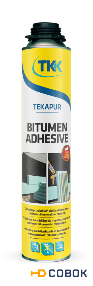 Фото Tekapur Bitumen Adhesive для теплоизоляции для битумных оснований 750мл