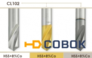 Фото Сверла для предварительного засверливания отверстия HSS+8%Co с углом кончика 120 град. Carmon CL102