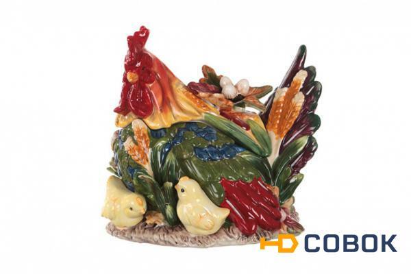 Фото Емкость для пищевых продуктов "курица с цыплятами" 1700 мл 24*22*25 см Lefard (59-559)