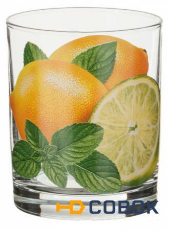Фото Набор для сока "лимоны" 7 пр.:кувшин+6 стаканов 1450/210 мл. Алешина Р.р. (484-484)