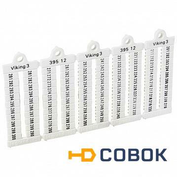 Фото Листы с этикетками для клеммных блоков Viking 3 - горизонтальный формат - шаг 8мм?- цифры от 1 до 1 | код. L039525 | Legrand