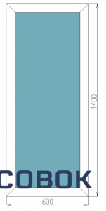 Фото Пластиковое окно с тонирующей пленкой 600*1400 мм