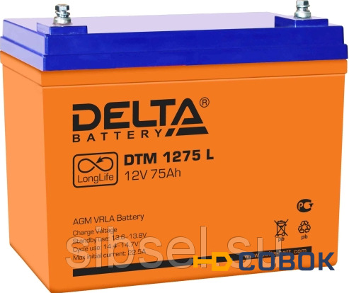 Фото Аккумуляторная батарея Delta DTM 1275 L