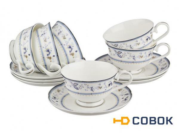 Фото Чайный набор на 6 персон 12 пр.250 мл. Porcelain Manufacturing (264-675)