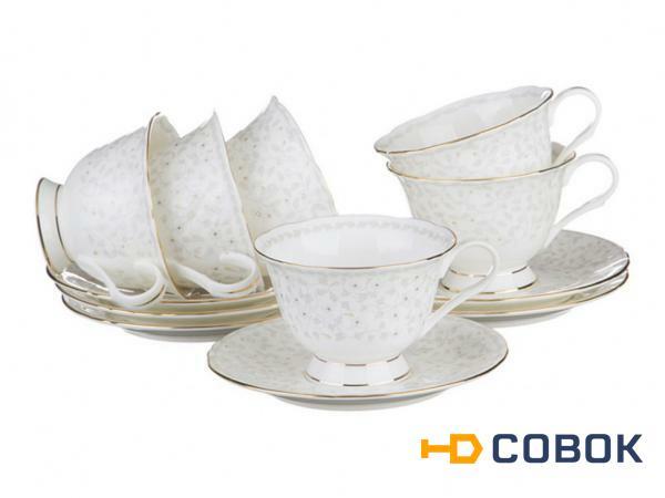 Фото Чайный набор "вивьен" на 6 персон 12пр.250 мл. Porcelain Manufacturing (264-201)