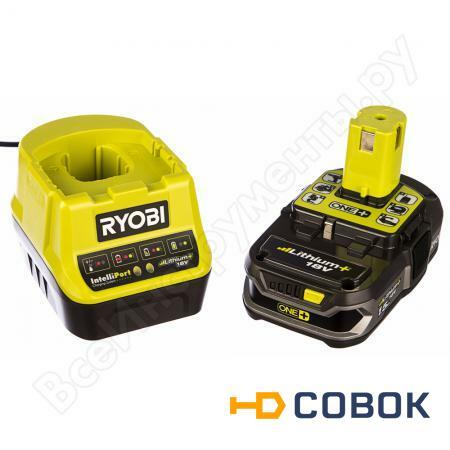 Фото Аккумулятор Ryobi ONE+ RC18120-115 (18 В; 1.5 А*ч; Li-Ion) + зарядное устройство RC18120 5133003357