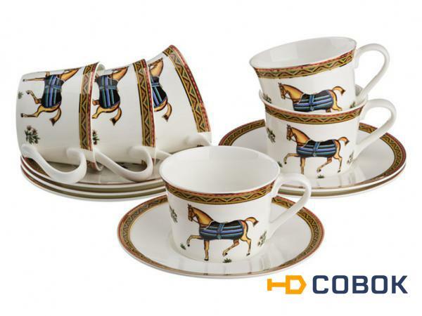 Фото Чайный набор на 6 персон 12 пр. 200 мл. Porcelain Manufacturing (264-227)