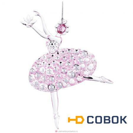 Фото Декоративное изделие балерина 15 см 2 вида цвет: легкий розовый с глиттером