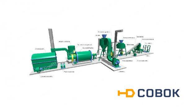 Фото Линия оборудования для производства топливных пеллет 600 кг/час - от Производителя
