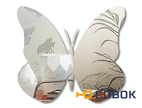 Фото Бабочка 1 - декоративное зеркало из органического стекла