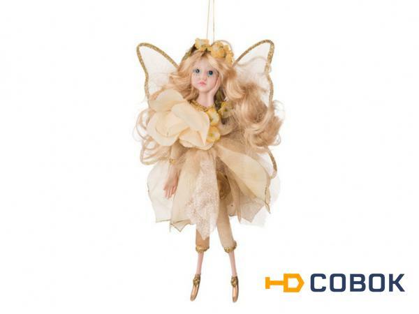 Фото Декоративное украшение "фея золотая" высота=36 см Polite Crafts&gifts (856-003)