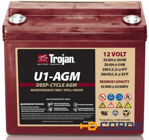 Фото Тяговый аккумулятор Trojan U1-AGM