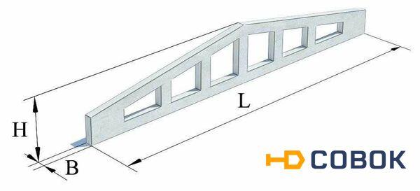 Фото Балка стропильная железобетонная 3БДР18-6К7