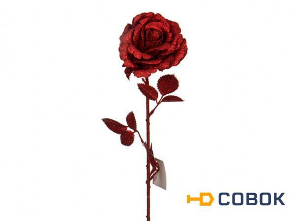 Фото Изделие декоративное "роза" длина=48см. красное Huajing Plastic (241-1628)